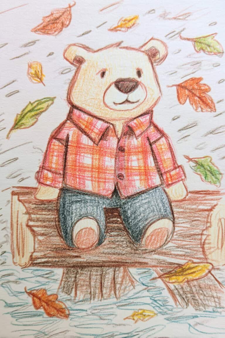 5. Bear in Flannel Shirt