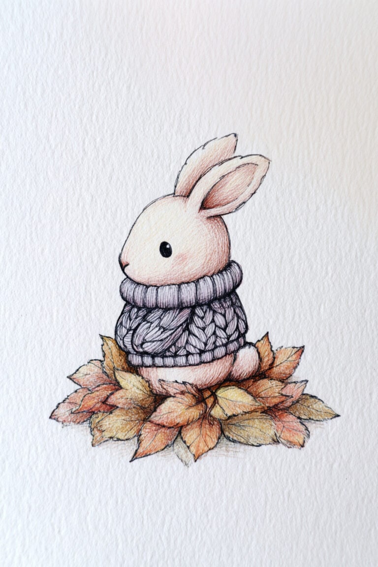 2. Bunny in Knit Sweater