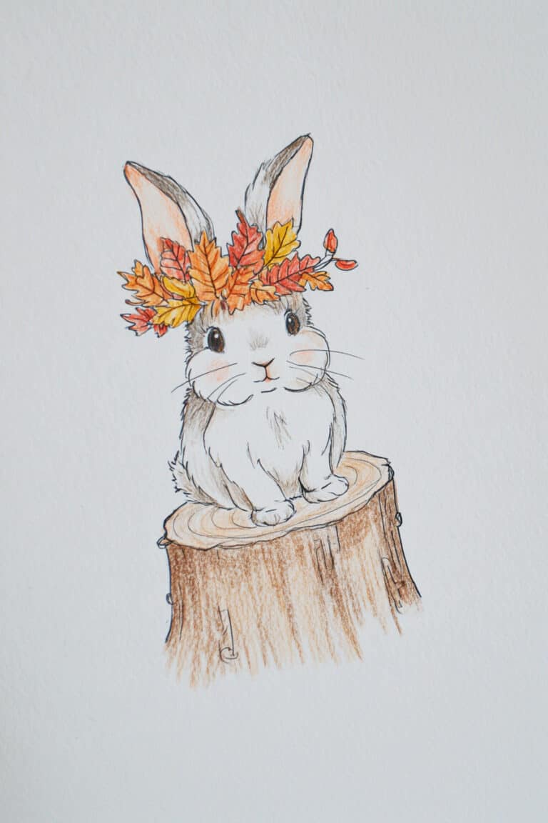 13. Bunny with Leaf Crown