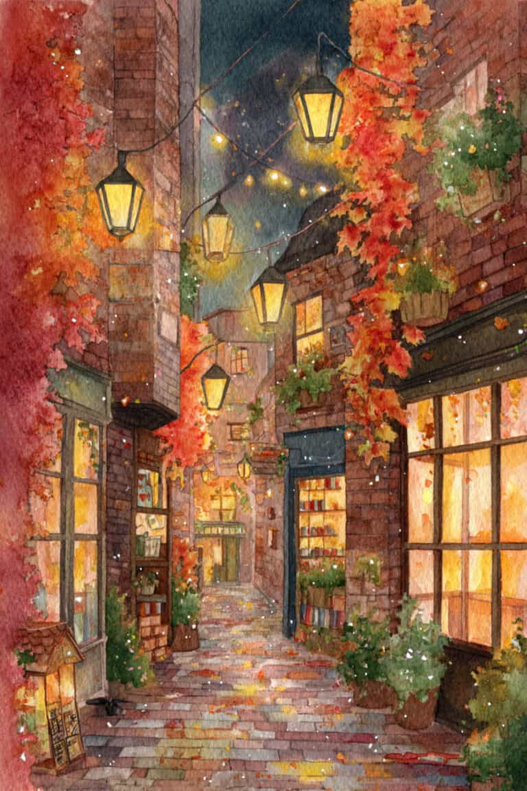 Cozy Bookshop Lane