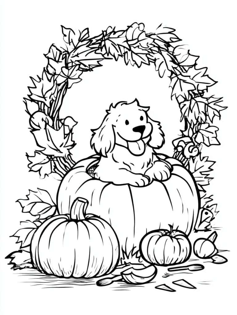 6. Dog Inside Jack-o’-Lantern
