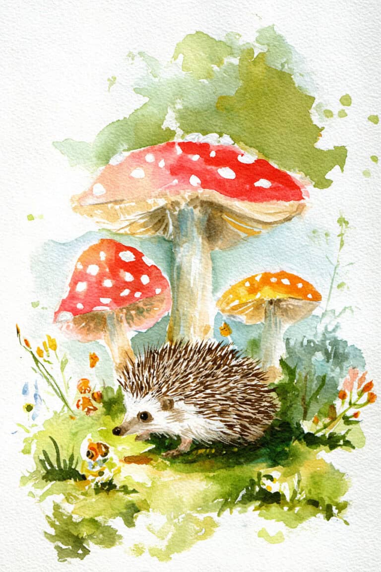 5. Hedgehog Mushroom Village