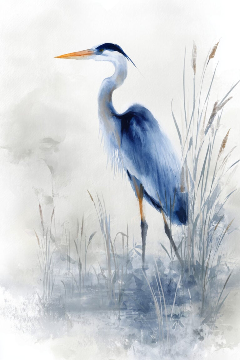 20. Heron Morning Mist