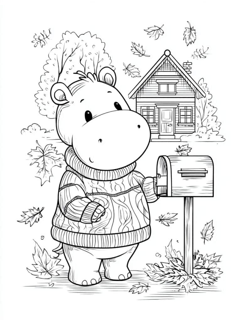 19. Hippo in Warm Sweater