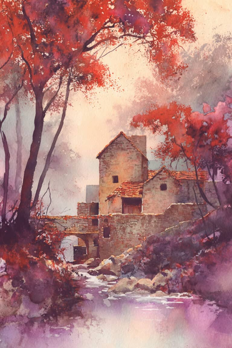 Misty Morning Mill House