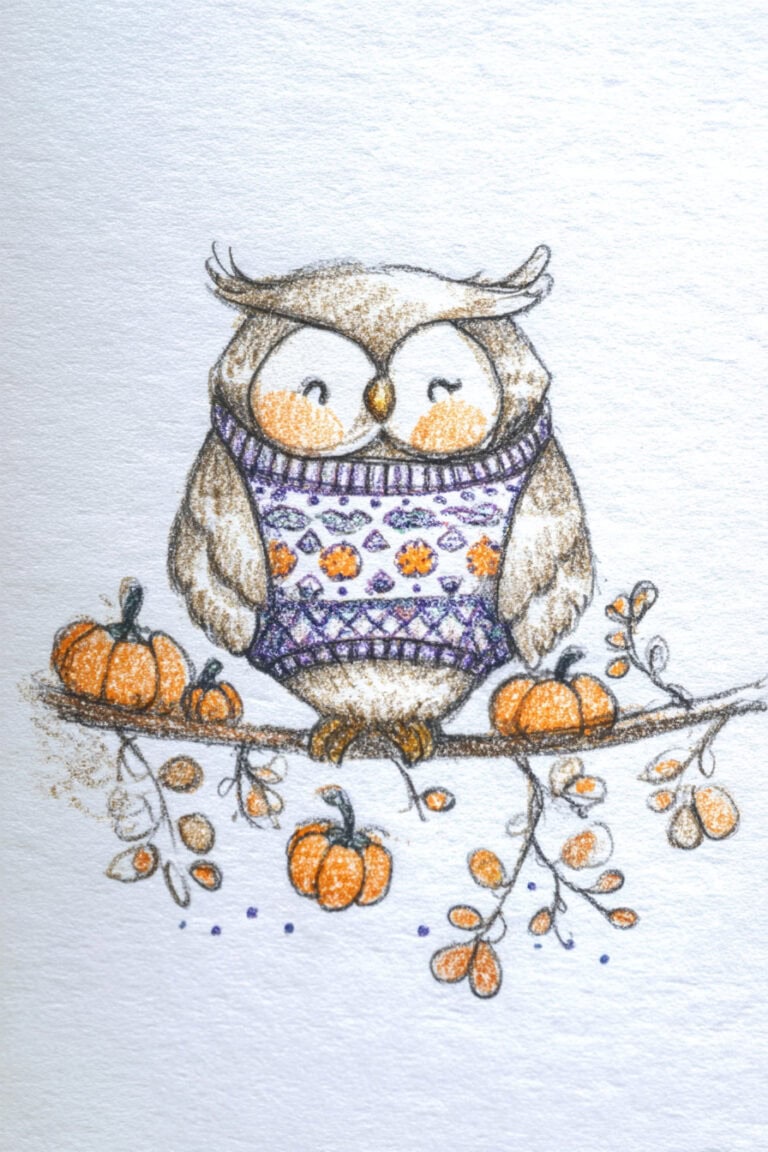 7. Owl in Knit Sweater