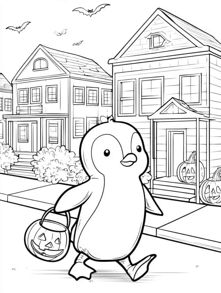 21. Penguin Trick-or-Treating