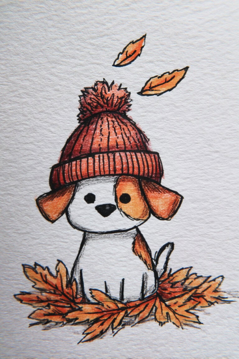 24. Puppy in Knit Hat