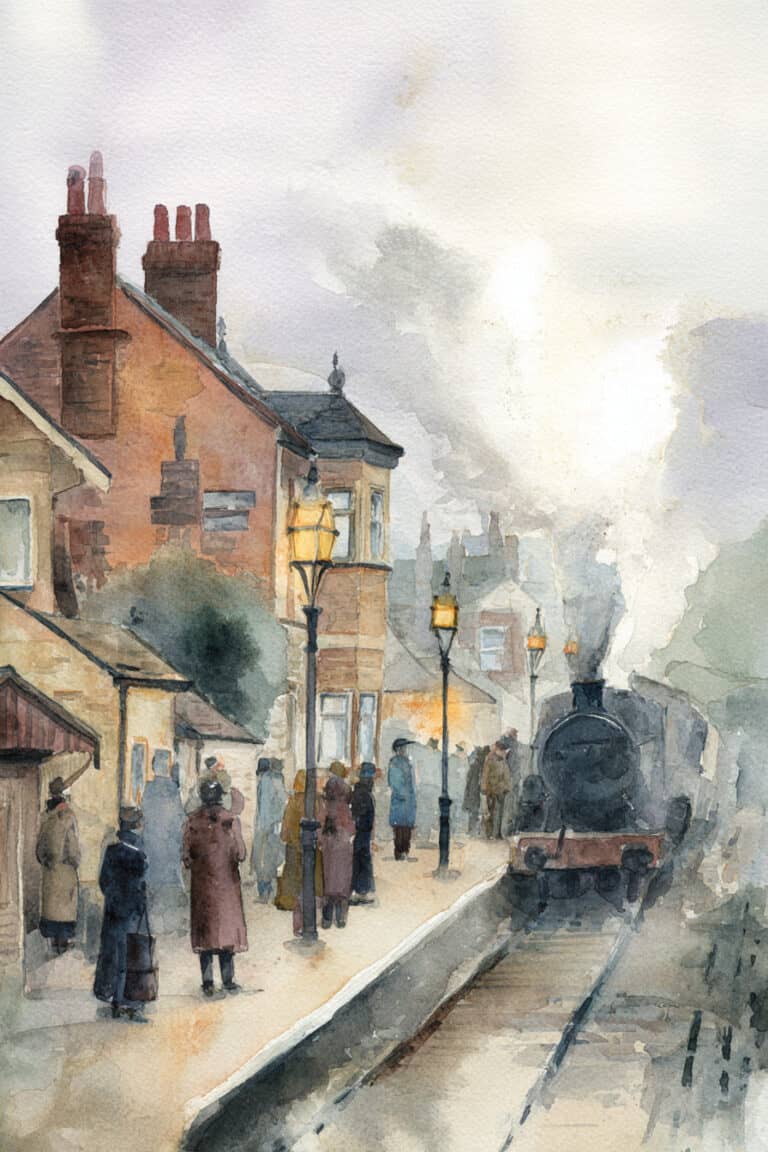 Vintage Train Station Village
