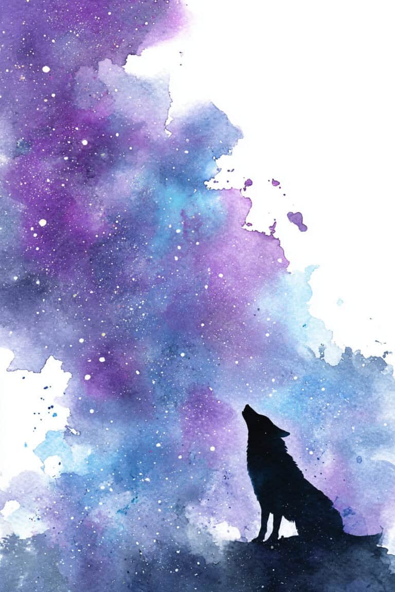 8. Wolf Howling at Galaxy Stars
