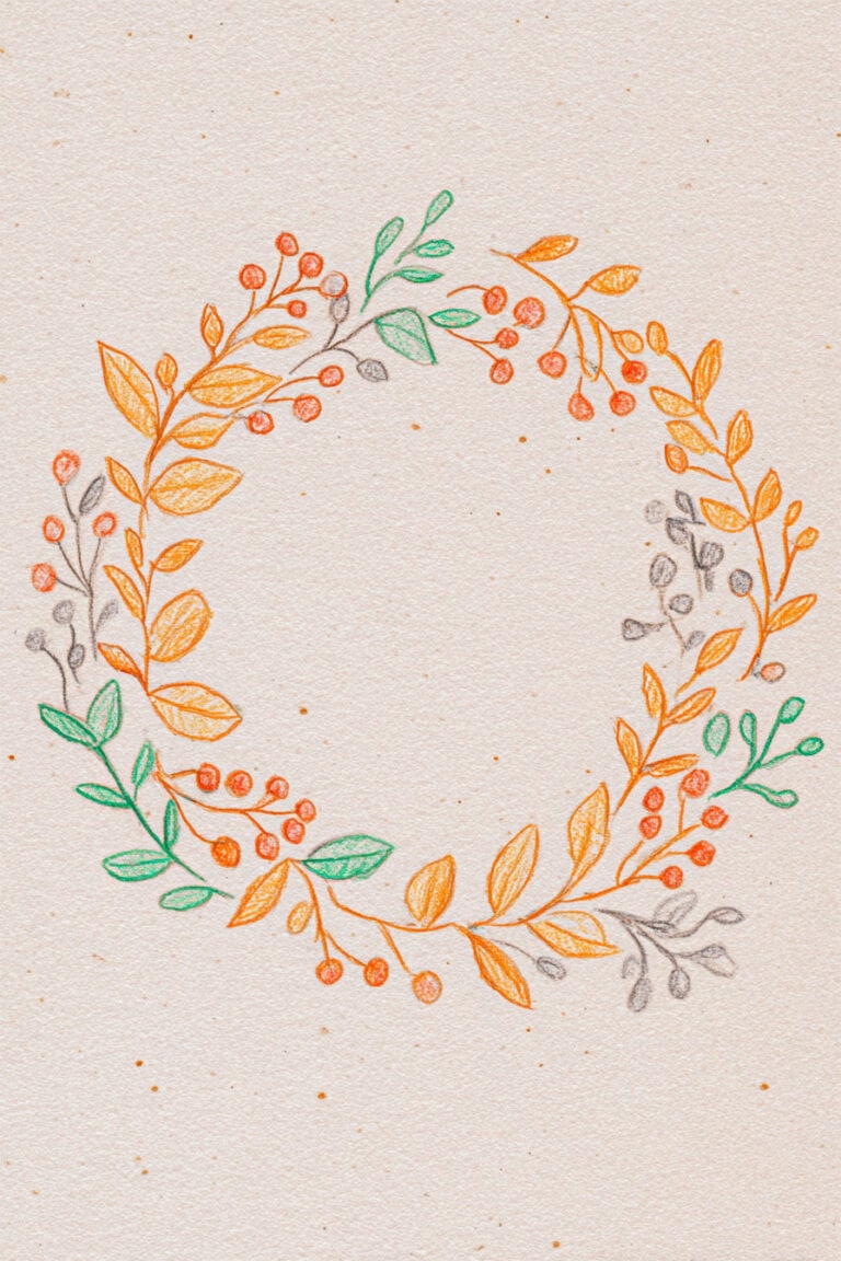 Autumn Wreath Circle