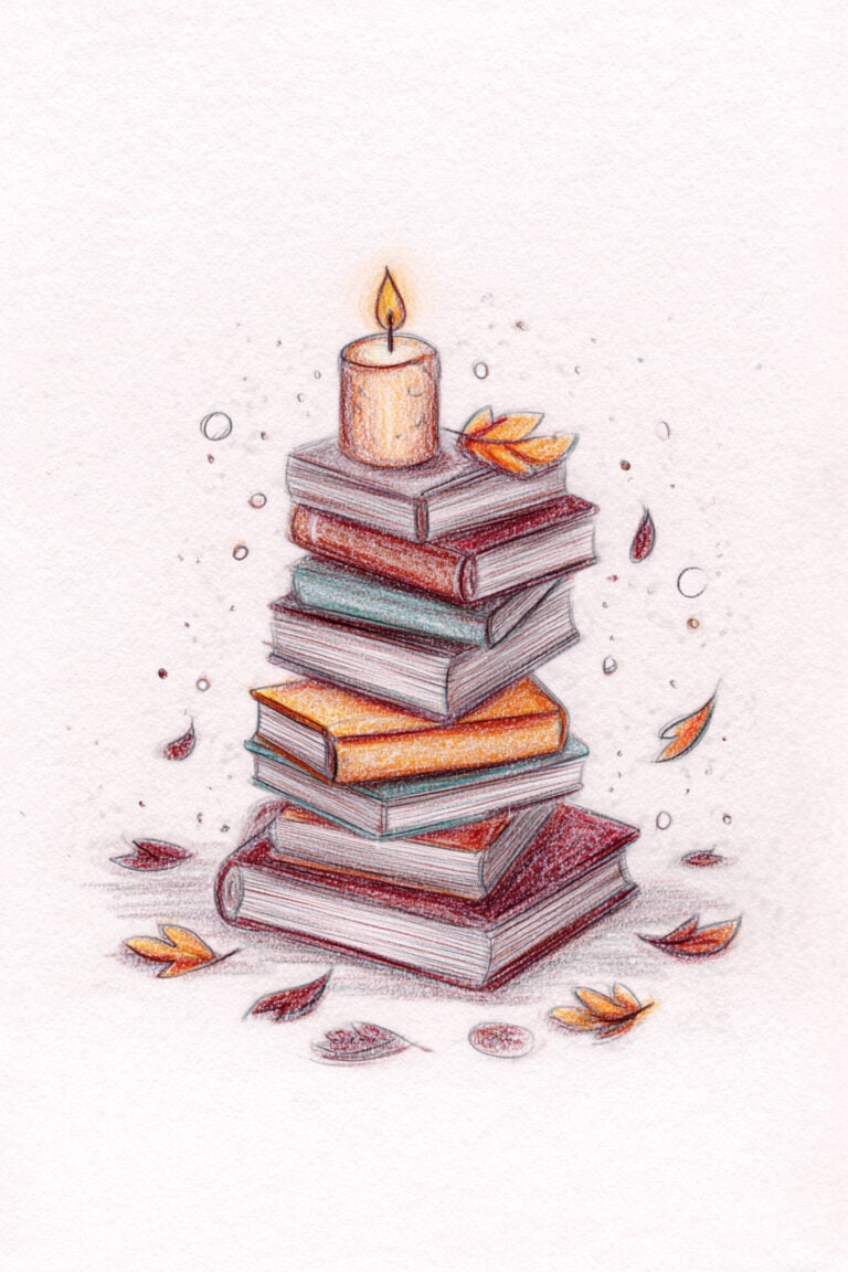 Cozy Candle & Books