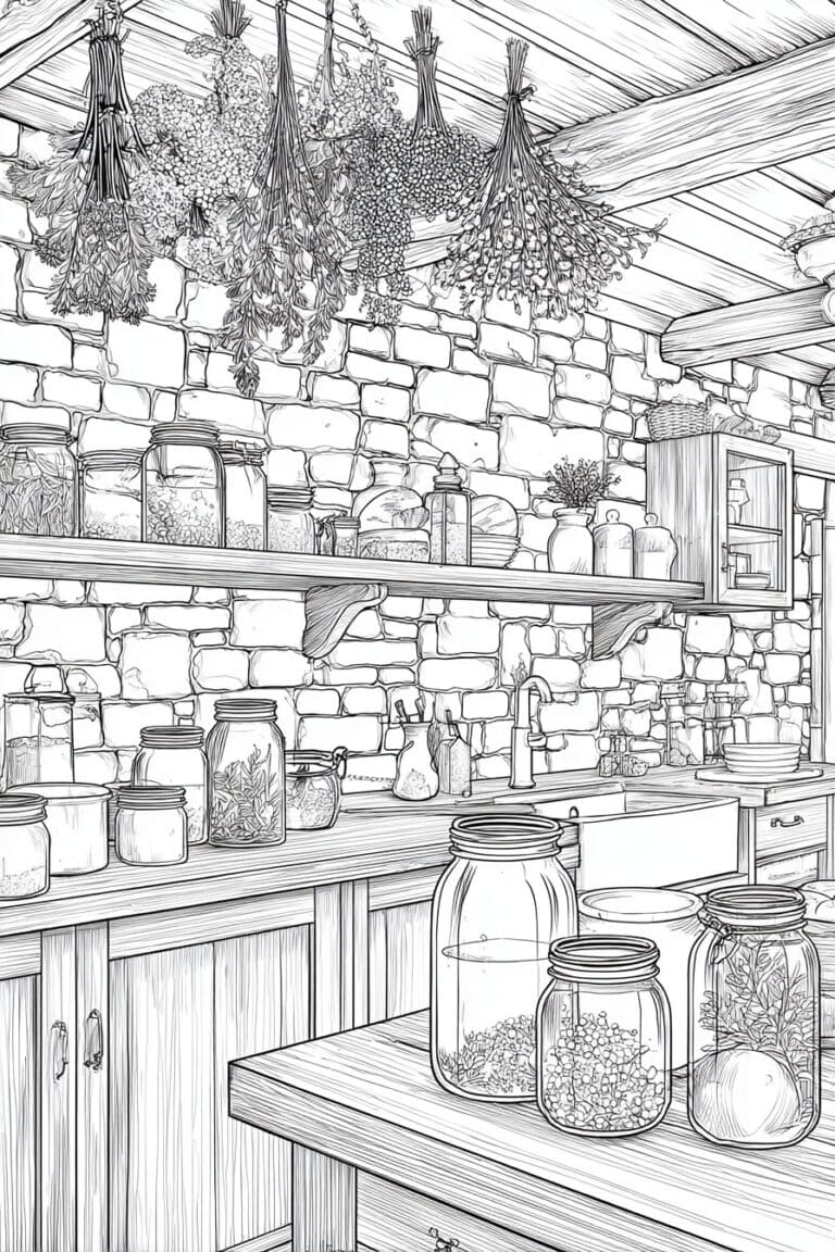 Farmhouse Kitchen Scene
