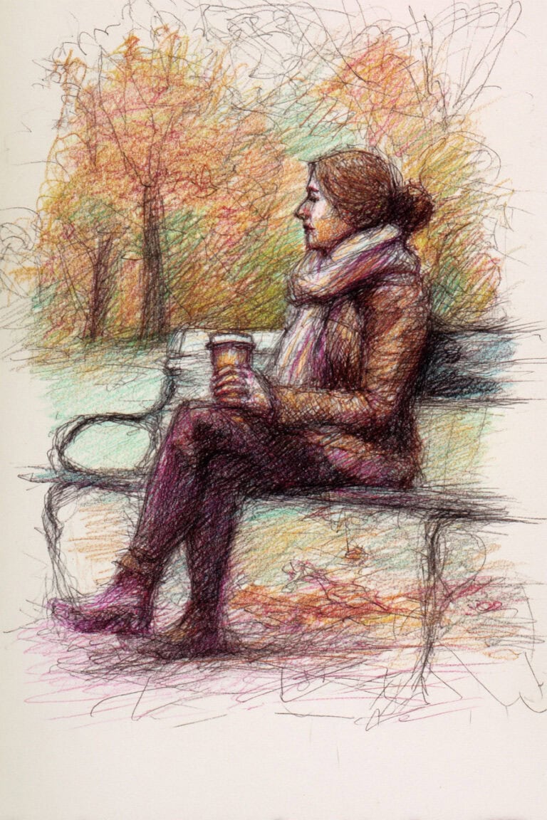Park Bench Reflection