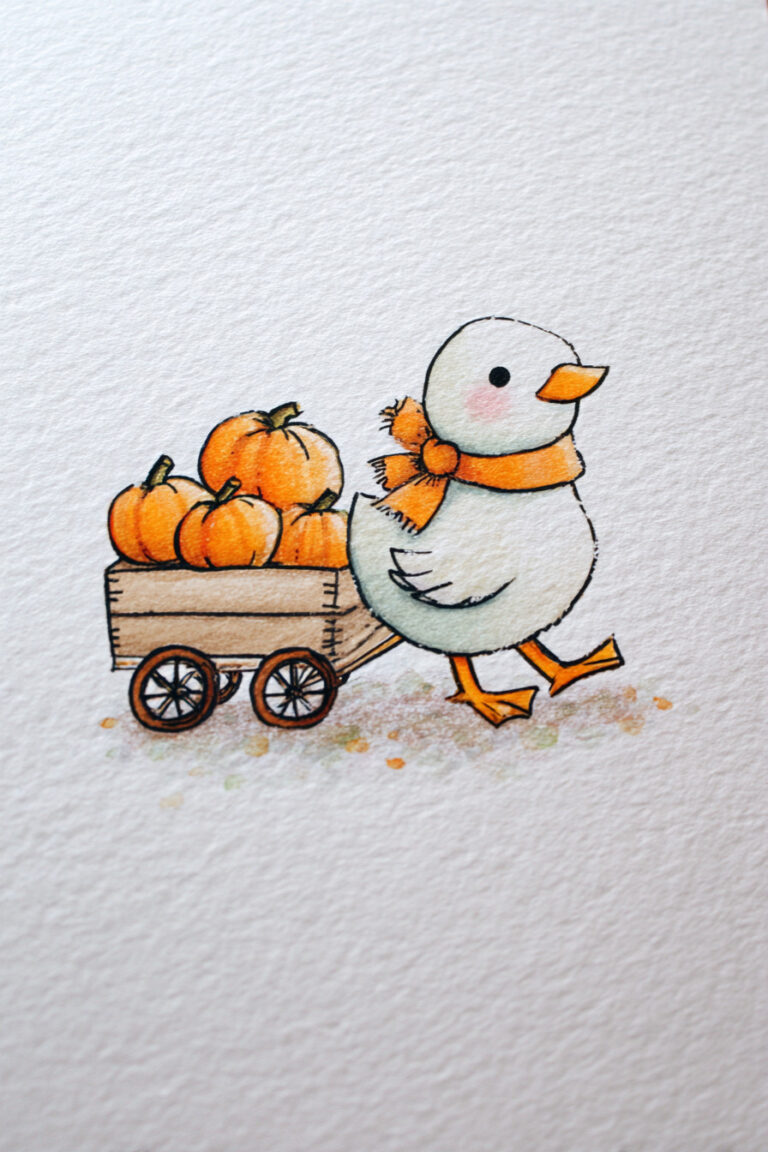 Duck Pulling a Wagon