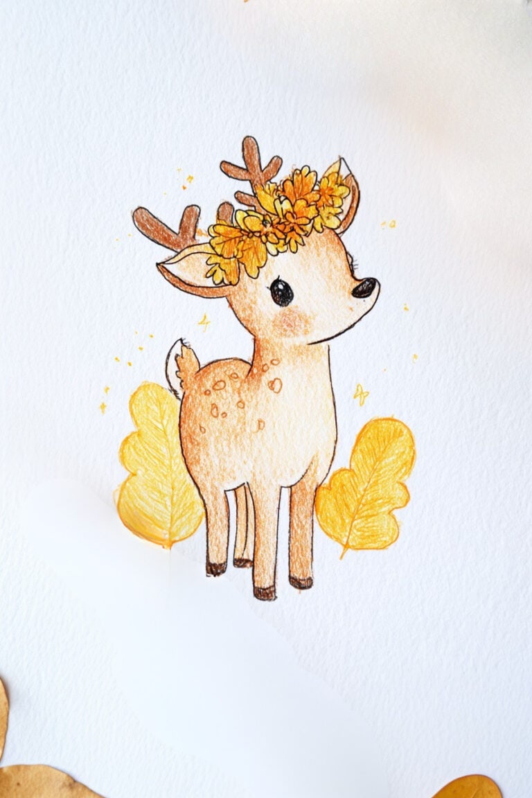 Deer with Leaf Crown