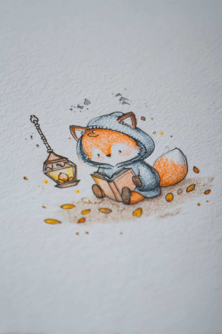 Fox Reading a Book