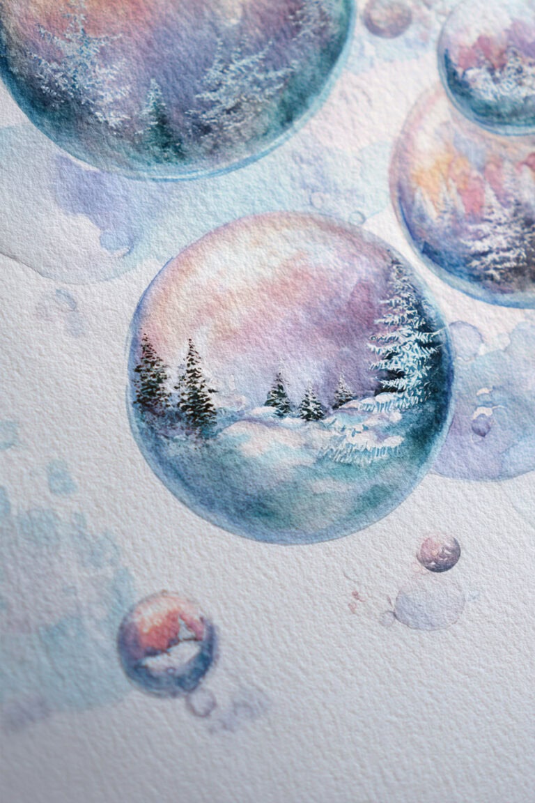Floating Snow Globe Islands