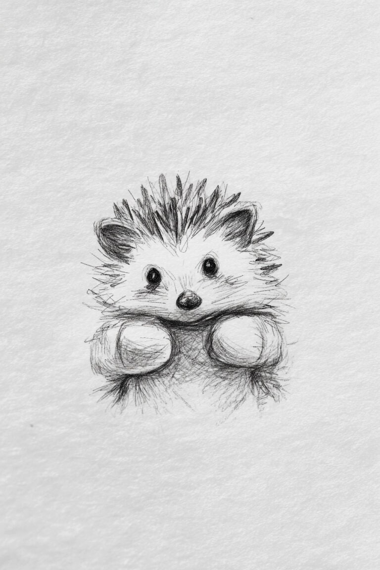 Hedgehog in Mittens