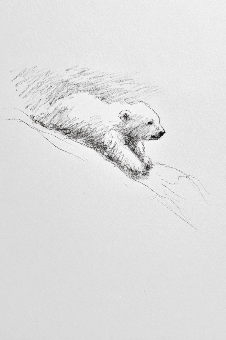 Polar Bear Cub Slide