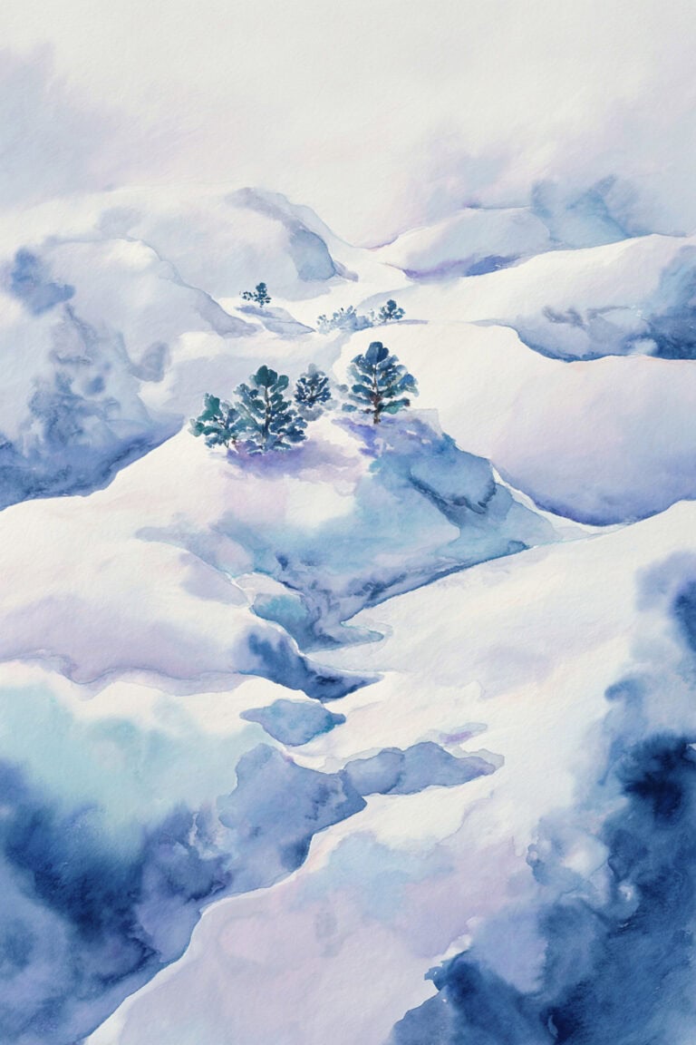 Snow Dune Desert Oasis