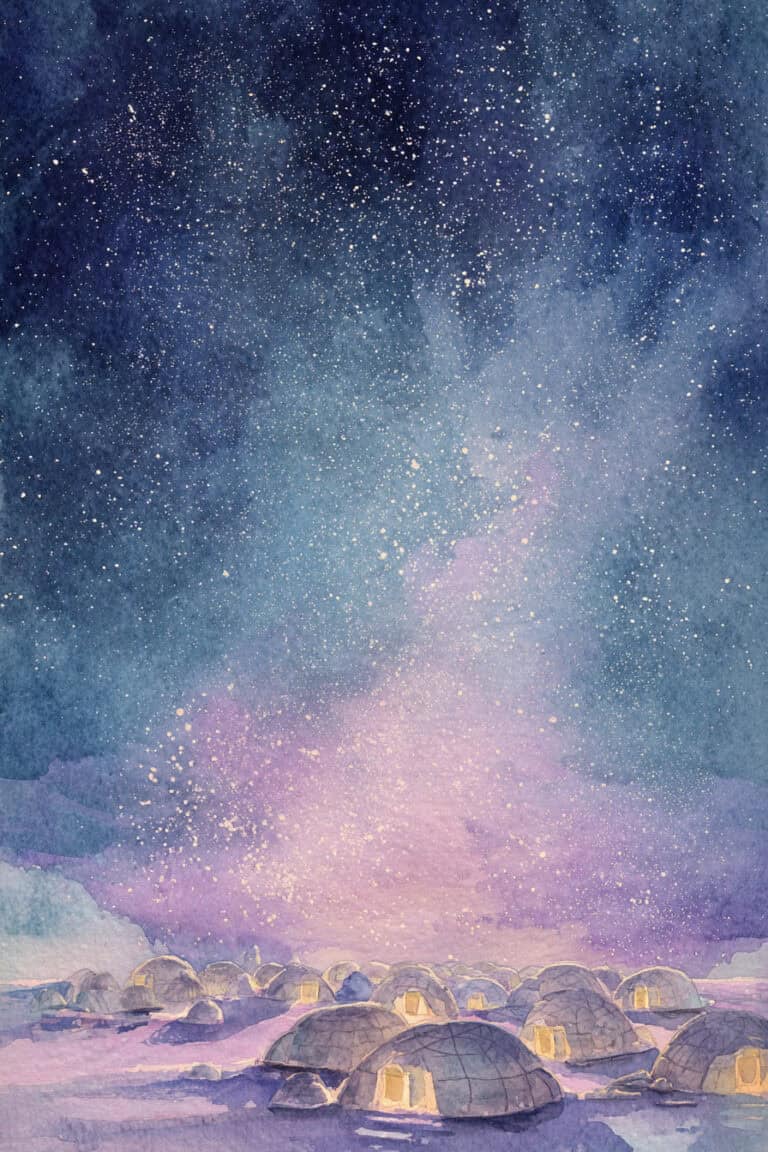 Starlit Igloo Village Dreams