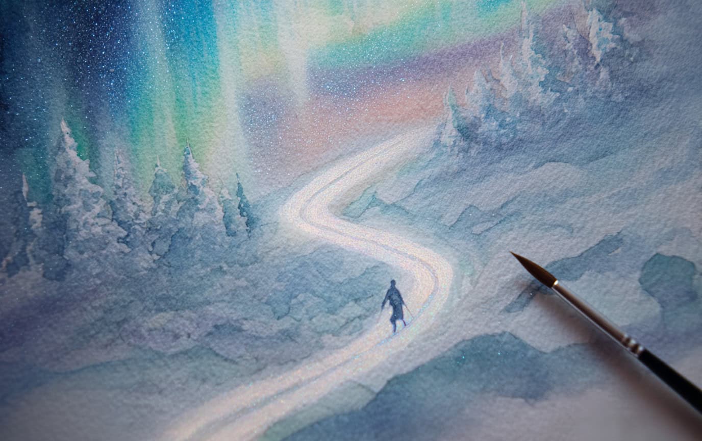 25 Dreamy Winter Watercolor Landscapes to Spark Creativity