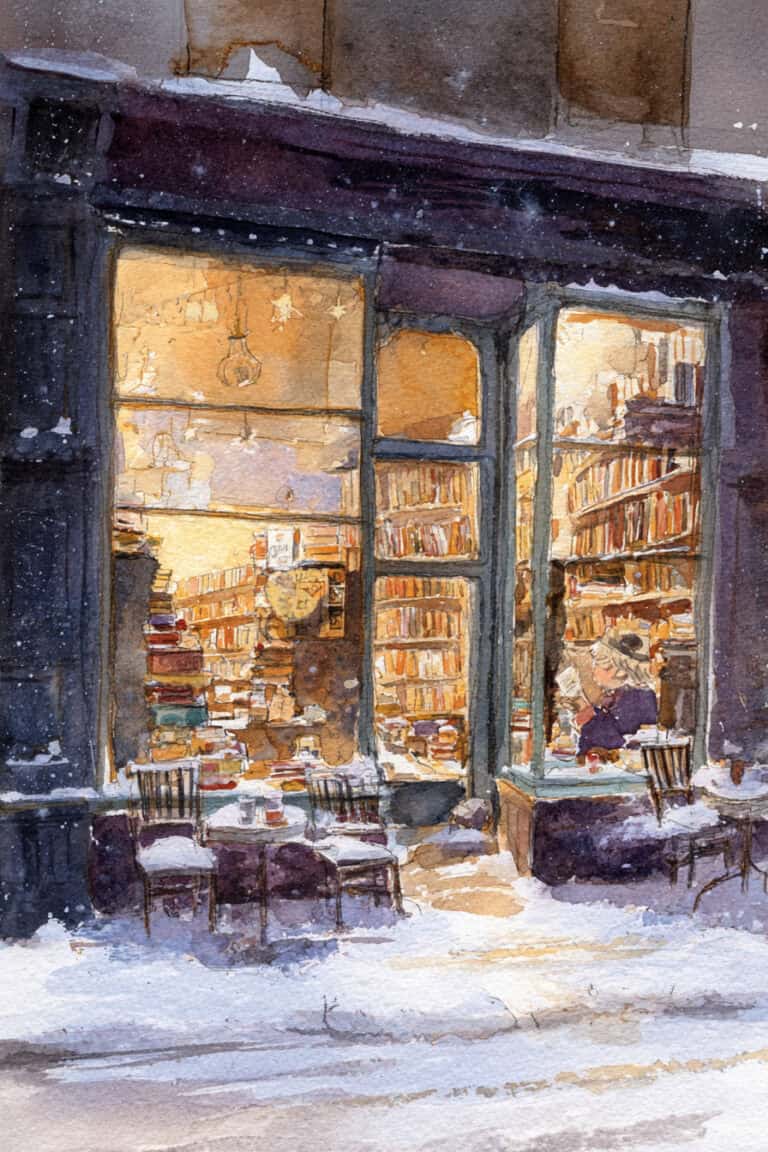 Bookshop Lane Snowfall