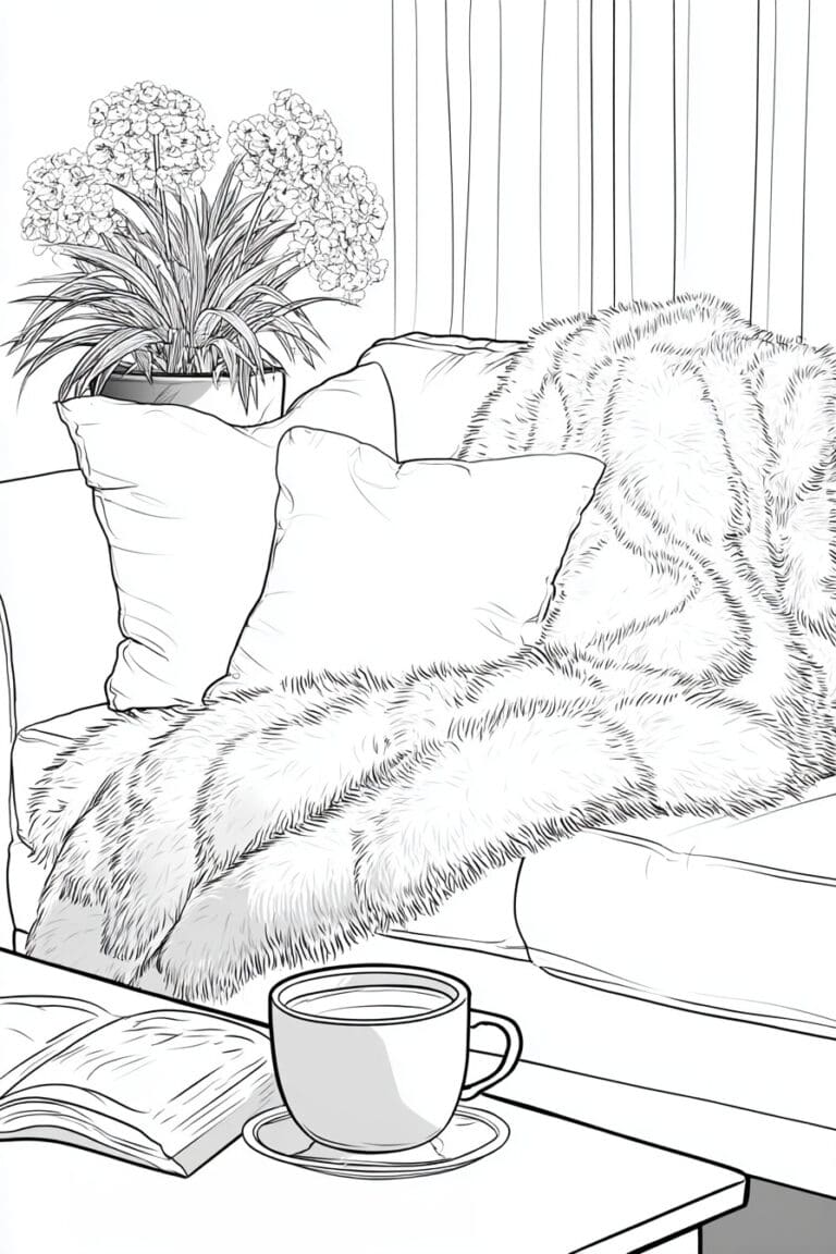 Cozy Couch Scene