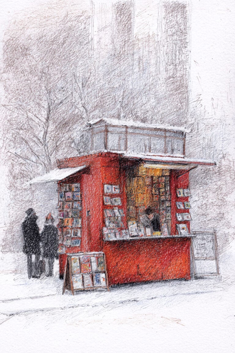 Outdoor Winter Art Kiosk
