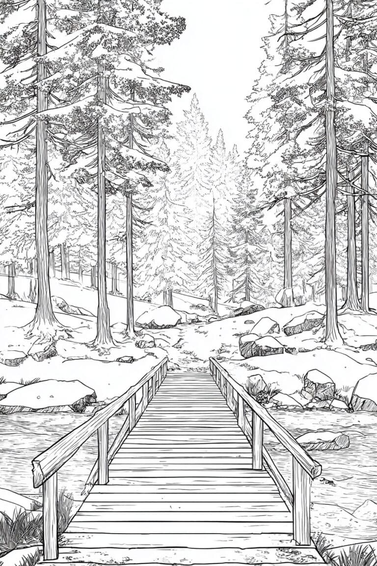 Snow-Covered Bridge
