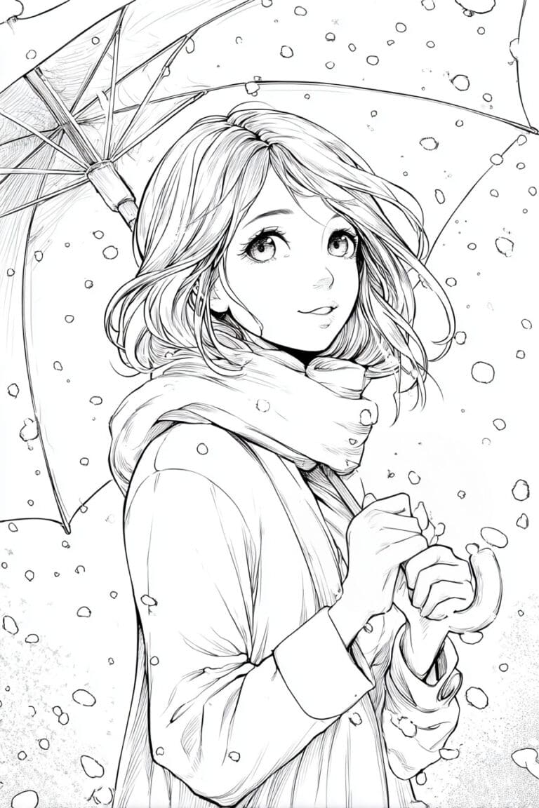 Umbrella in the Snow