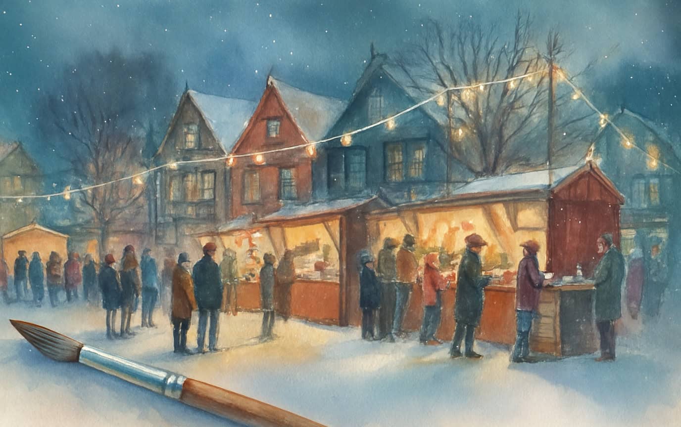 25 Whimsical Winter Village Watercolor Ideas to Boost Creativity