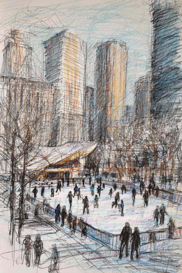 Urban Ice Rink Moment