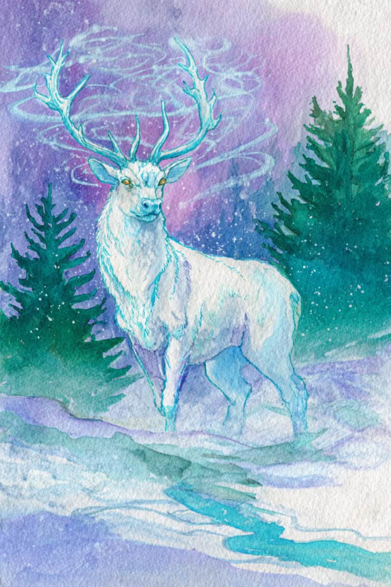 Winter Stag Deity
