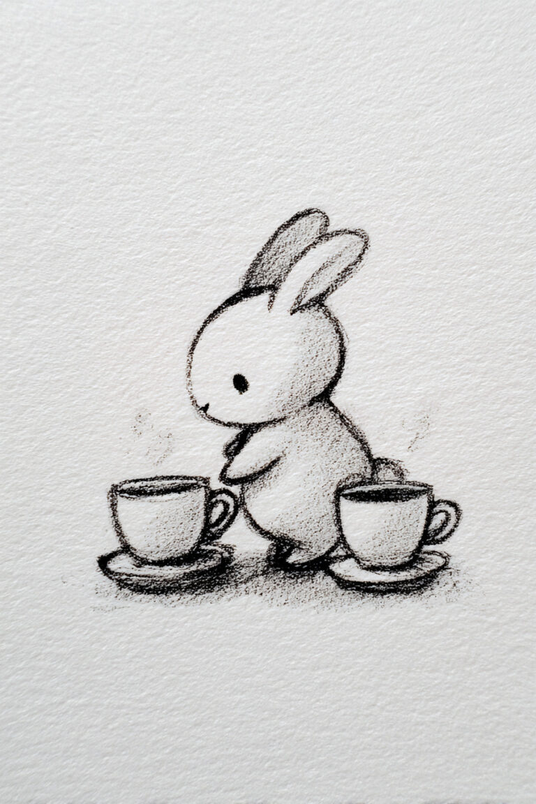 Bunny Sharing Tea