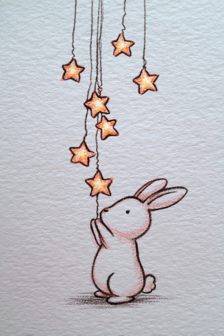 Bunny with Star Garland