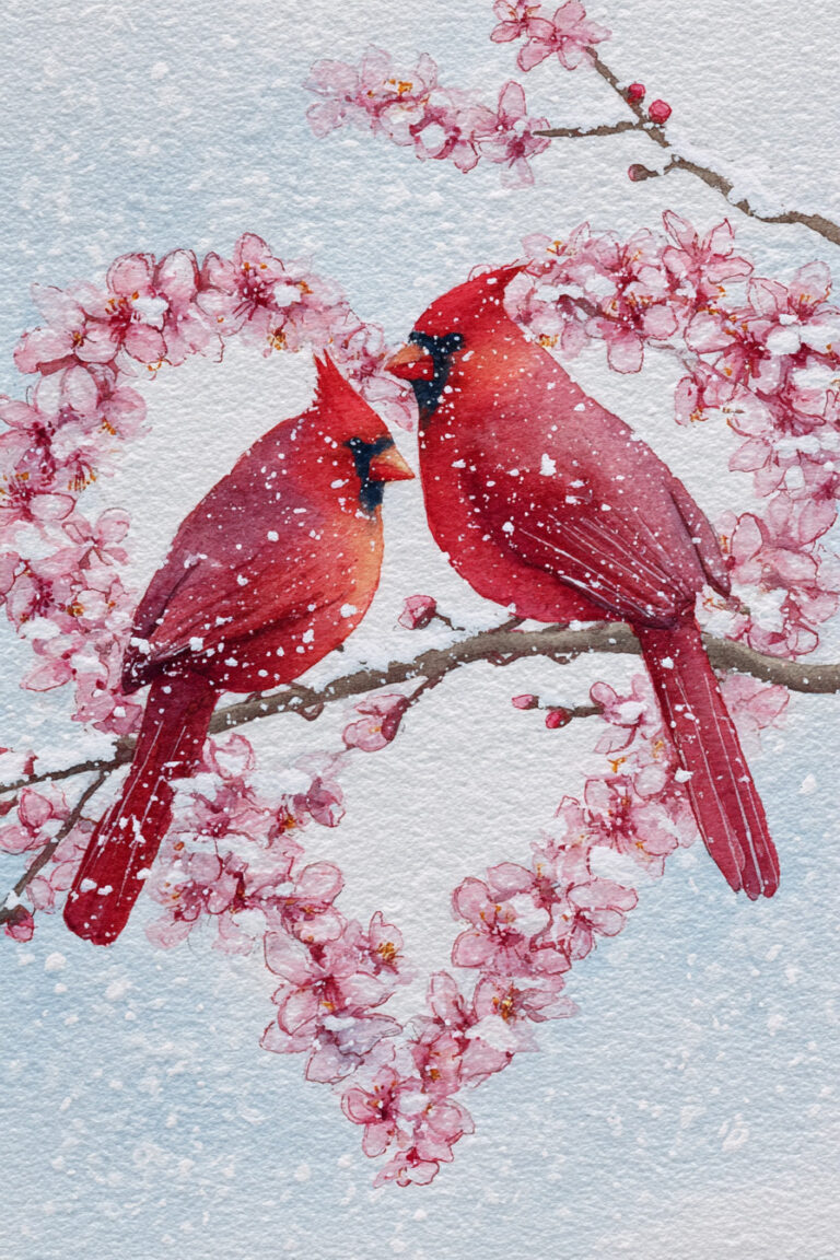 Cardinal Love Perch