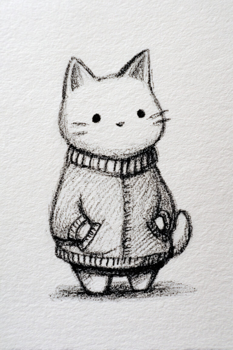 Cat in Cardigan