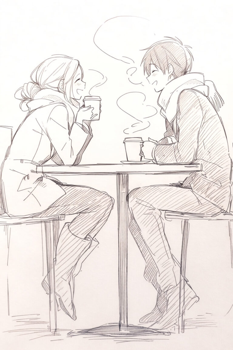 Coffee Date Across Table