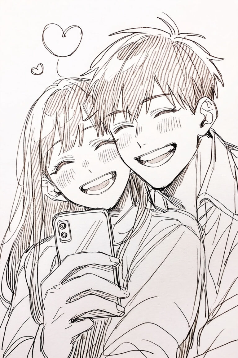 Couple Selfie Pose