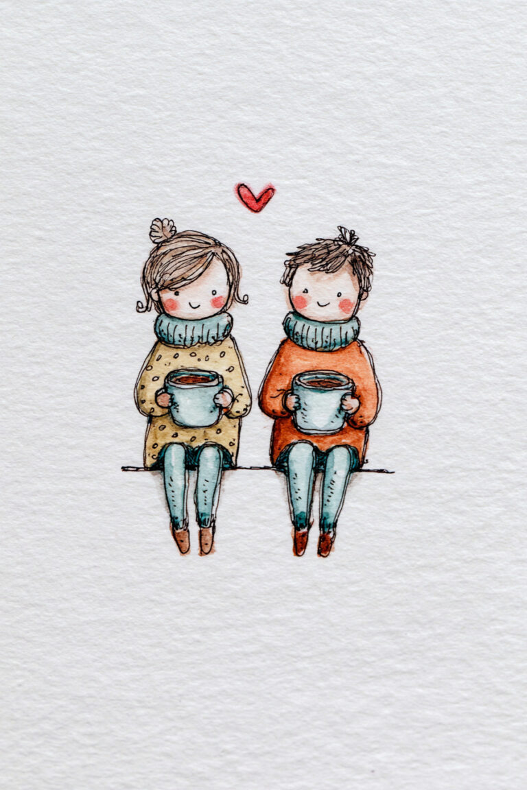 Couple Sharing Cocoa