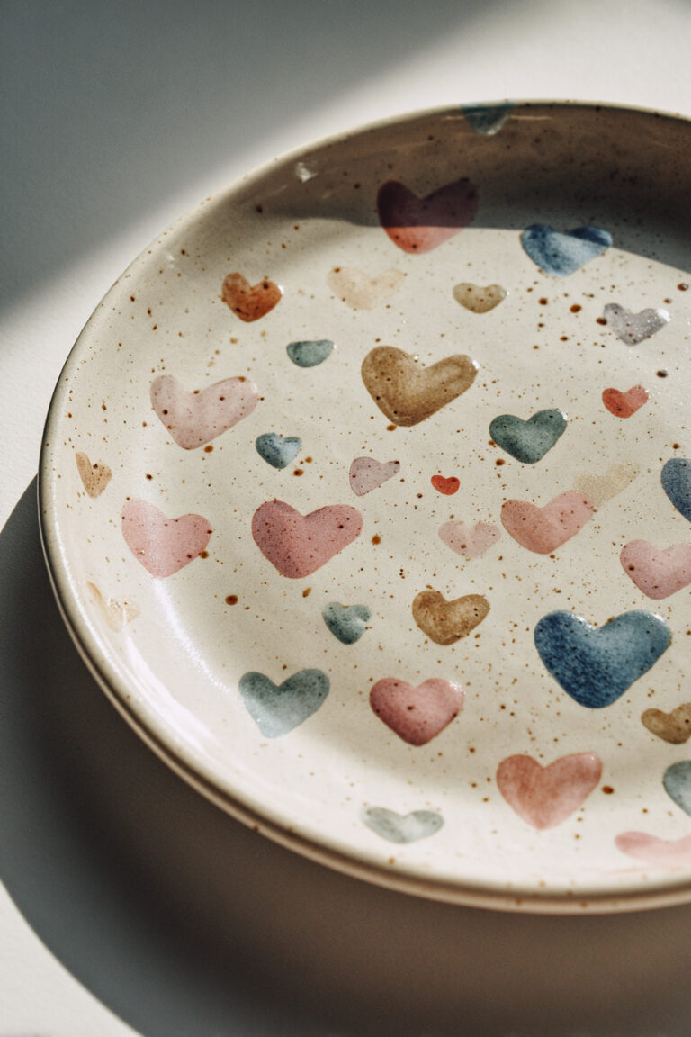 Floating Hearts Plate