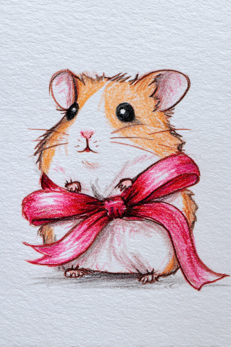 Hamster Wrapped in Ribbon