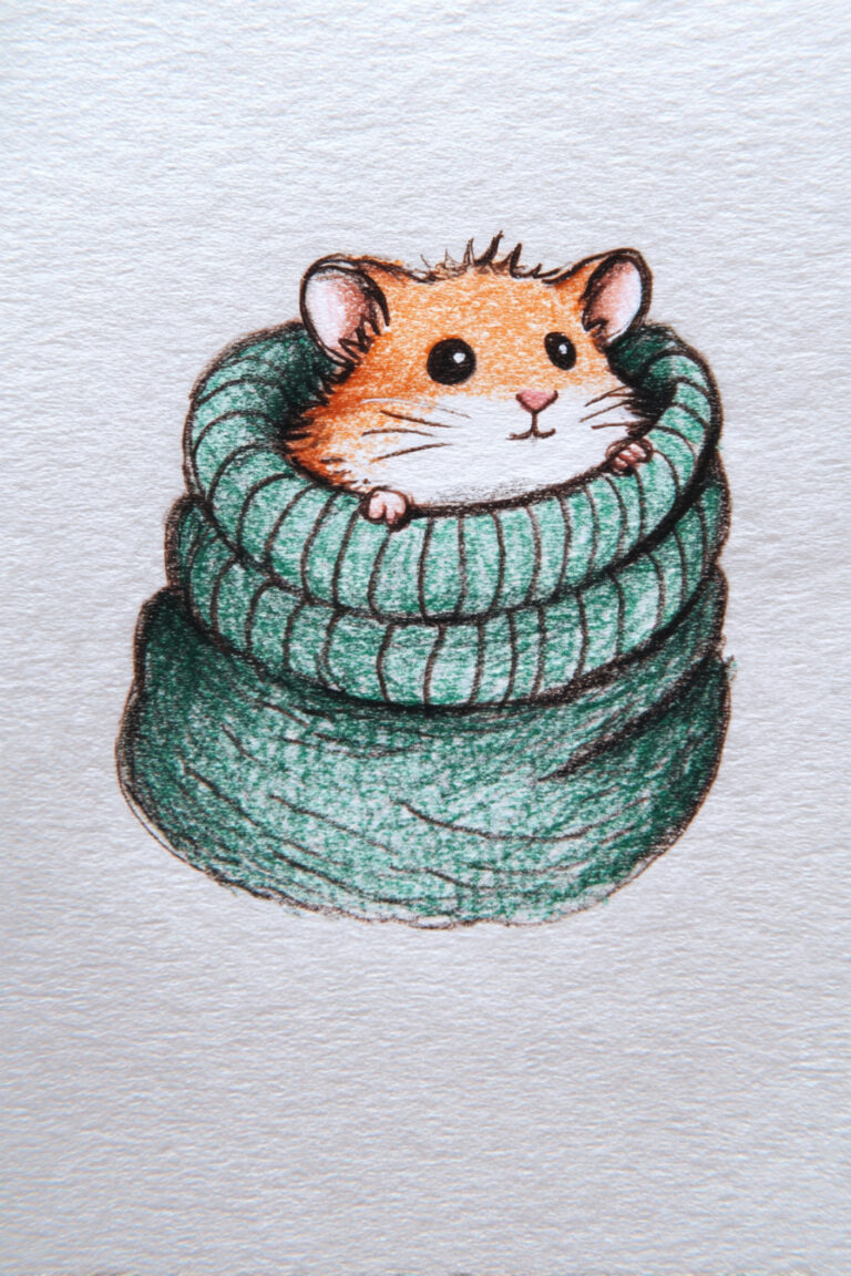 Hamster in Pocket Scarf