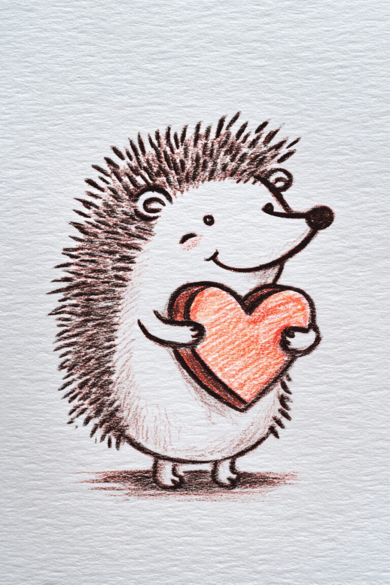 Hedgehog With Chocolate Box