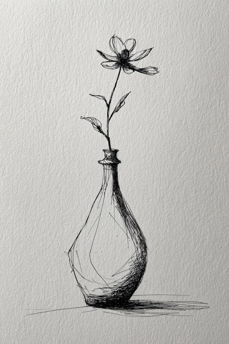 Minimalist Vase Portrait