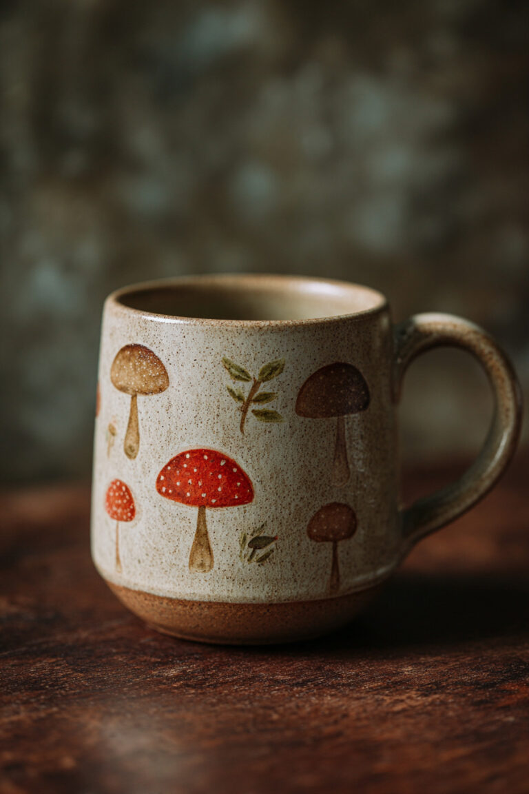 Mushroom Cottage Mug