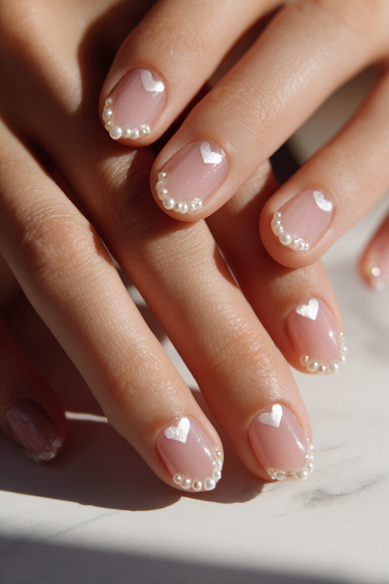 Pearl Heart Accents