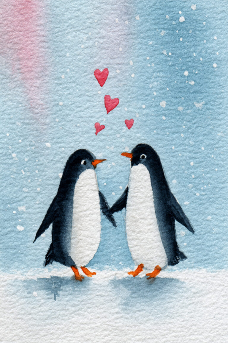 Penguin Valentine Dance